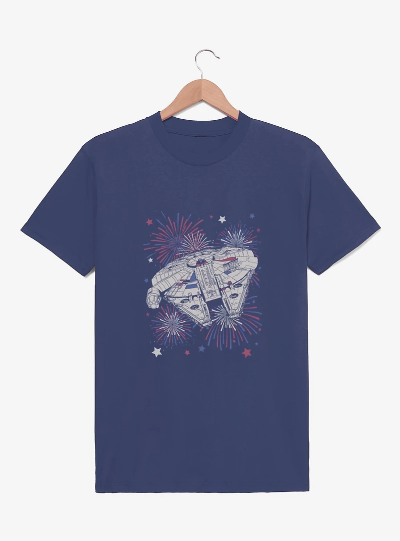 Star Wars Millennium Falcon Fireworks Festive Youth T-Shirt