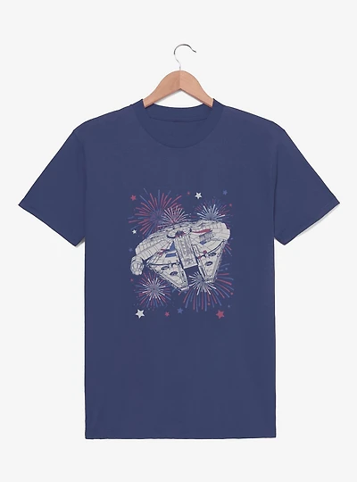 Star Wars Millennium Falcon Fireworks Festive Youth T-Shirt
