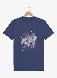 Star Wars Millennium Falcon Fireworks Festive Youth T-Shirt