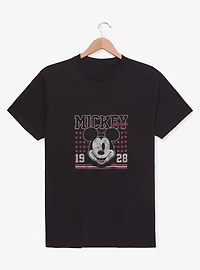 Disney Mickey Mouse Stipes And Stars Face Youth Girls T-Shirt