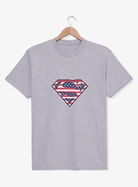DC Superman Logo Stars And Stripes Youth Girls T-Shirt