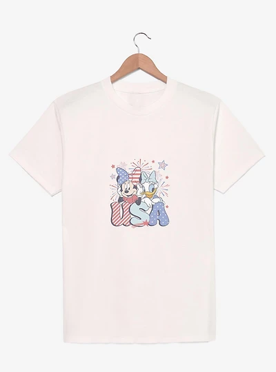 Disney Minnie Mouse & Daisy Duck USA Celebration Youth Girls T-Shirt