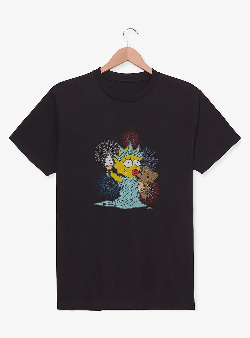 The Simpsons Fireworks Maggie Statue Of Liberty Youth T-Shirt