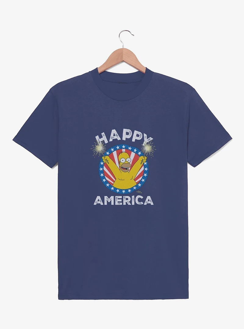 The Simpsons Happy America Homer Youth T-Shirt