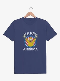 The Simpsons Happy America Homer Youth T-Shirt