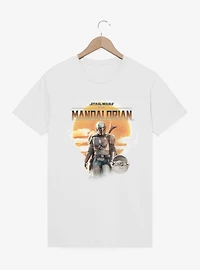 Star Wars The Mandalorian Sunrise Western T-Shirt