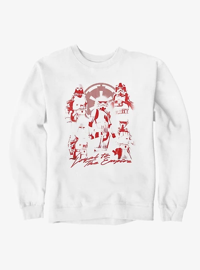 Star Wars The Mandalorian And Grogu Movie Loyal To Empire Trooper Red Sweatshirt