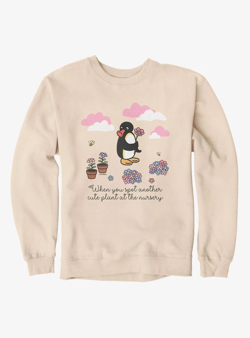 Pingu When You Spot Cute Plant Sweatshirt
