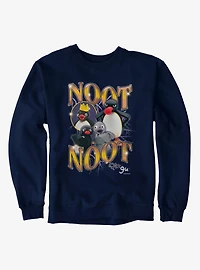 Pingu Noot Lightning With Seal And Crown Sweatshirt