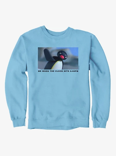 Pingu Angry Me When Clock Hits 6pm Sweatshirt