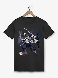 Demon Slayer Infinity Castle Obanai Serpent Wave T-Shirt