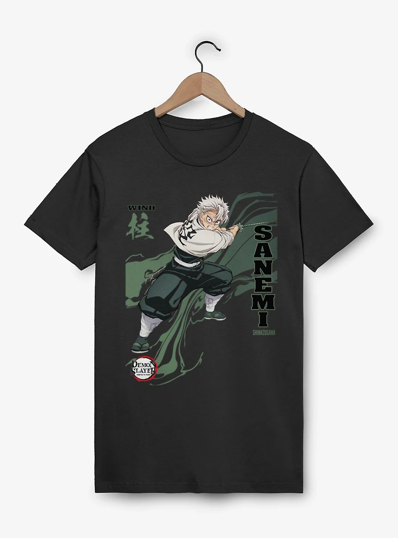 Demon Slayer Infinity Castle Sanemi Wind Wave T-Shirt