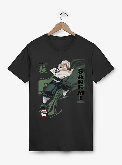Demon Slayer Infinity Castle Sanemi Wind Wave T-Shirt