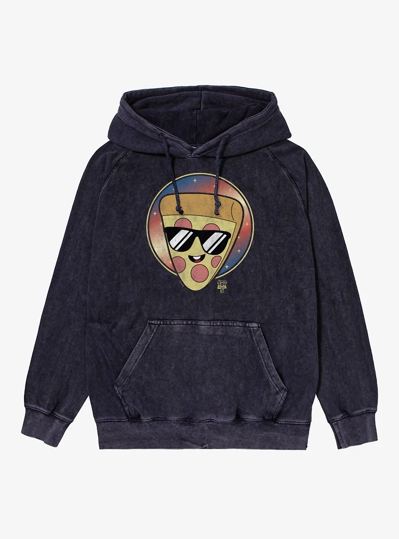 Disney Pixar Toy Story 5 Pizza Stars Circle Badge Mineral Wash Hoodie