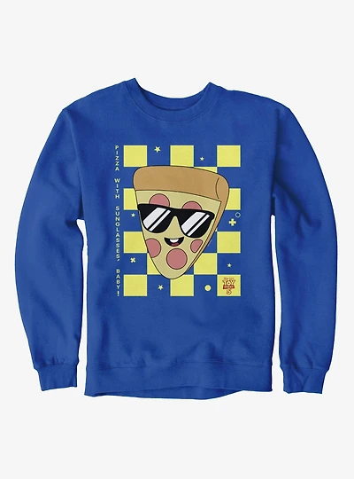 Disney Pixar Toy Story 5 Pizza Checkered On Squares Sweatshirt