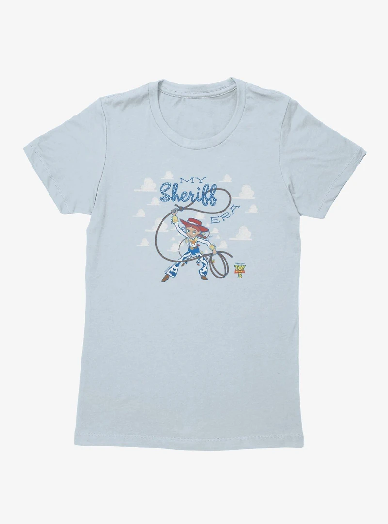 Disney Pixar Toy Story 5 My Sheriff Era Jessie Clouds Womens T-Shirt