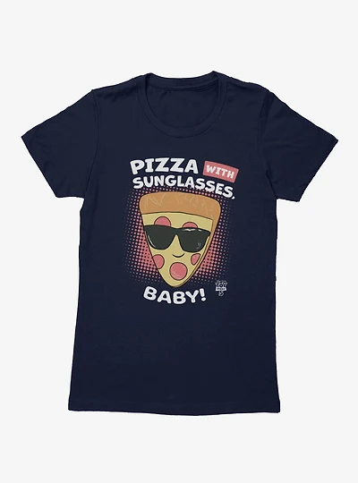 Disney Pixar Toy Story 5 Pizza With Sunglasses On Dots Womens T-Shirt