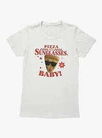 Disney Pixar Toy Story 5 Classic Pizza With Sunglasses Womens T-Shirt