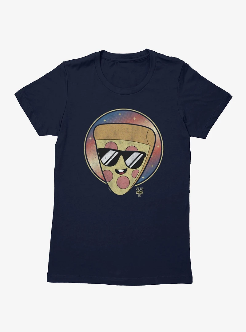 Disney Pixar Toy Story 5 Pizza Stars Circle Badge Womens T-Shirt