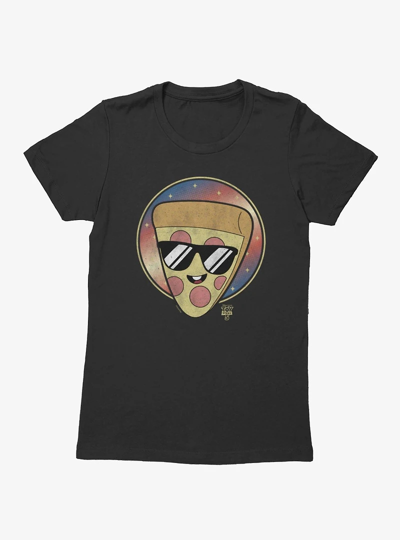 Disney Pixar Toy Story 5 Pizza Stars Circle Badge Womens T-Shirt