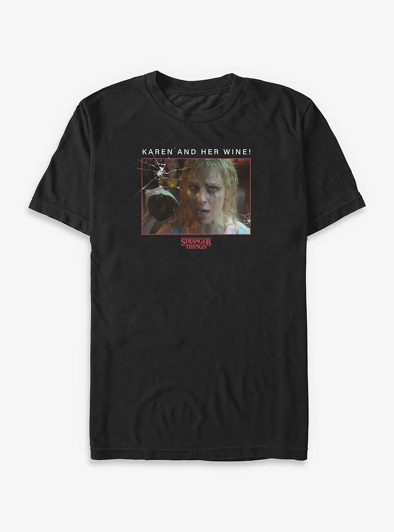 Stranger Things 5 Karen And Her Wine Big & Tall T-Shirt