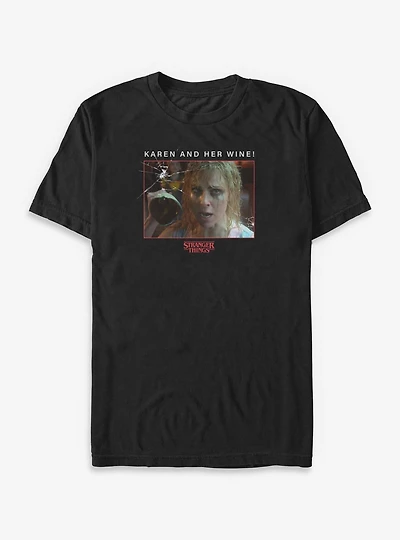 Stranger Things 5 Karen And Her Wine Big & Tall T-Shirt