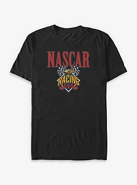 NASCAR Racing Flag Crest Big & Tall T-Shirt