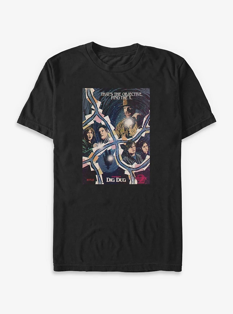 Stranger Things Dig Dug Big & Tall T-Shirt