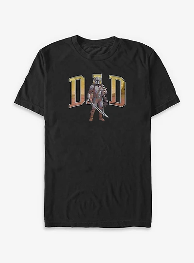 Star Wars The Mandalorian Dad Mando Collegiate Big & Tall T-Shirt