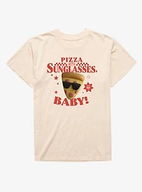 Disney Pixar Toy Story 5 Classic Pizza With Sunglasses Mineral Wash T-Shirt
