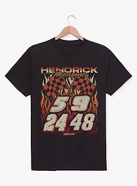 Hendrick Motorsports Burning Flames Numbers T-Shirt