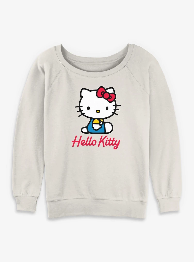 Sanrio Hello Kitty Sittin Womens Slouchy Sweatshirt