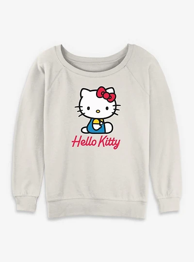 Sanrio Hello Kitty Sittin Womens Slouchy Sweatshirt