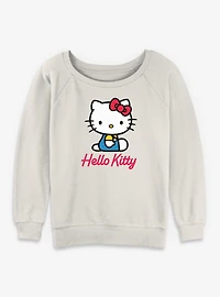 Sanrio Hello Kitty Sittin Womens Slouchy Sweatshirt