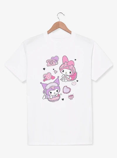 Sanrio Hello Kitty Sleepover Fun My Melody Kuromi T-Shirt