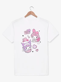 Sanrio Hello Kitty Sleepover Fun My Melody Kuromi T-Shirt