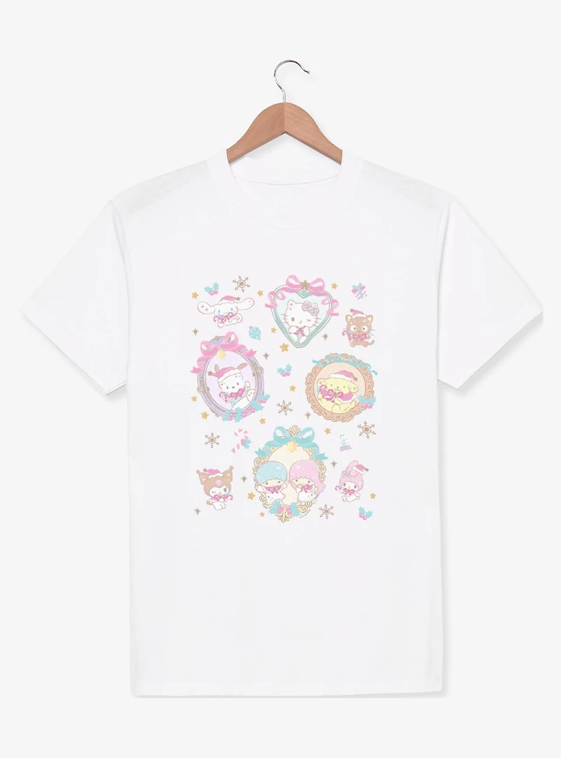 Sanrio Hello Kitty Christmas Frames Collage T-Shirt