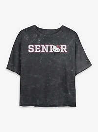 Sanrio Hello Kitty Senior Mineral Wash Womens Crop T-Shirt