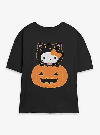 Sanrio Hello Kitty Pumkin Womens Skimmer Tee