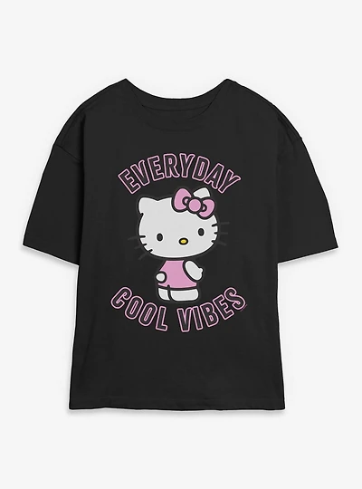 Sanrio Hello Kitty Everyday Cool Vibes Womens Skimmer Tee