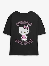 Sanrio Hello Kitty Everyday Cool Vibes Womens Skimmer Tee