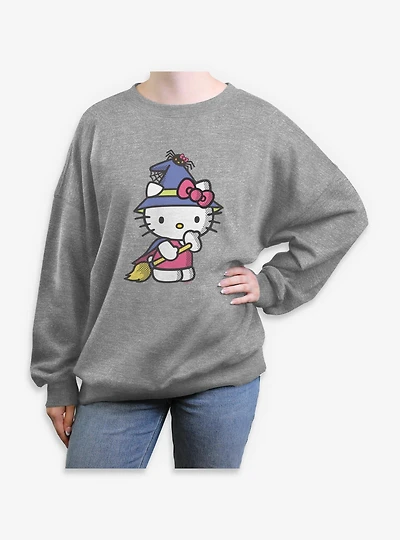 Sanrio Hello Kitty Witch Womens Oversized Sweatshirt