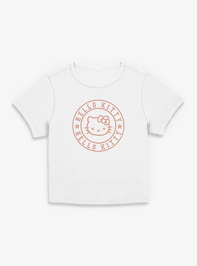 Sanrio Hello Kitty Stars Circle Womens Baby Tee