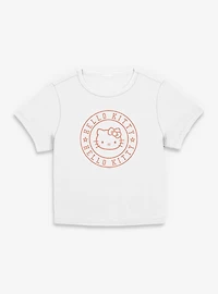 Sanrio Hello Kitty Stars Circle Womens Baby Tee