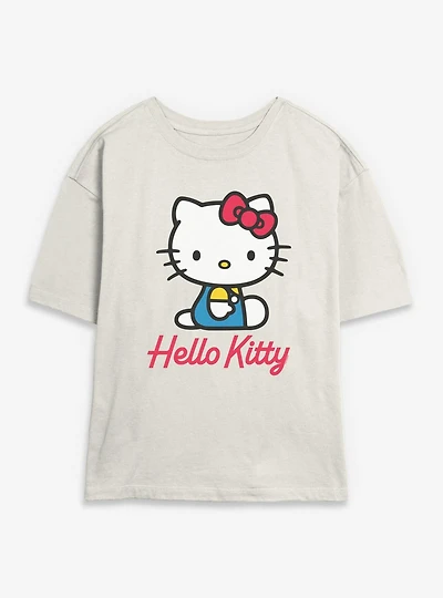 Sanrio Hello Kitty Sittin Womens Skimmer Tee