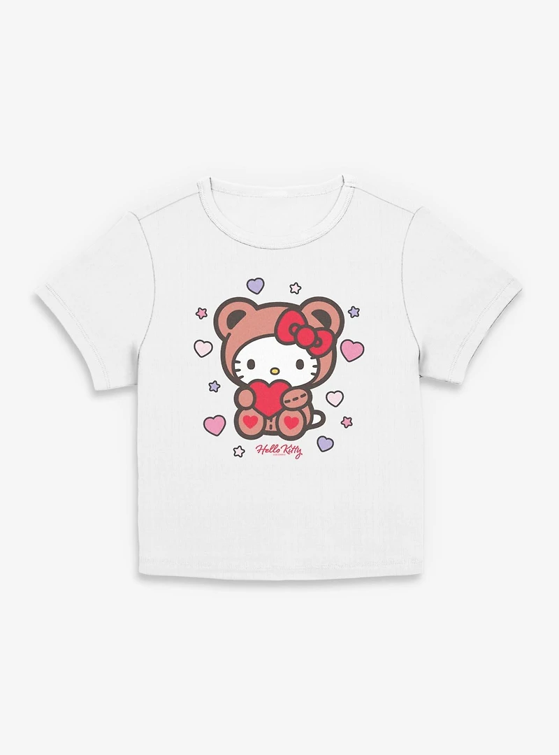 Sanrio Hello Kitty Valentine Bear Womens Baby Tee