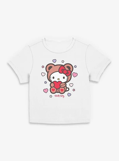 Sanrio Hello Kitty Valentine Bear Womens Baby Tee