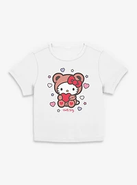 Sanrio Hello Kitty Valentine Bear Womens Baby Tee