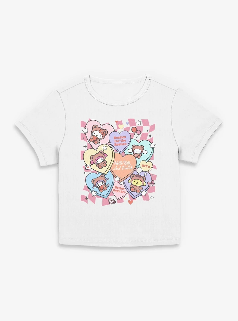 Sanrio Hello Kitty Besties For Resties Womens Baby Tee