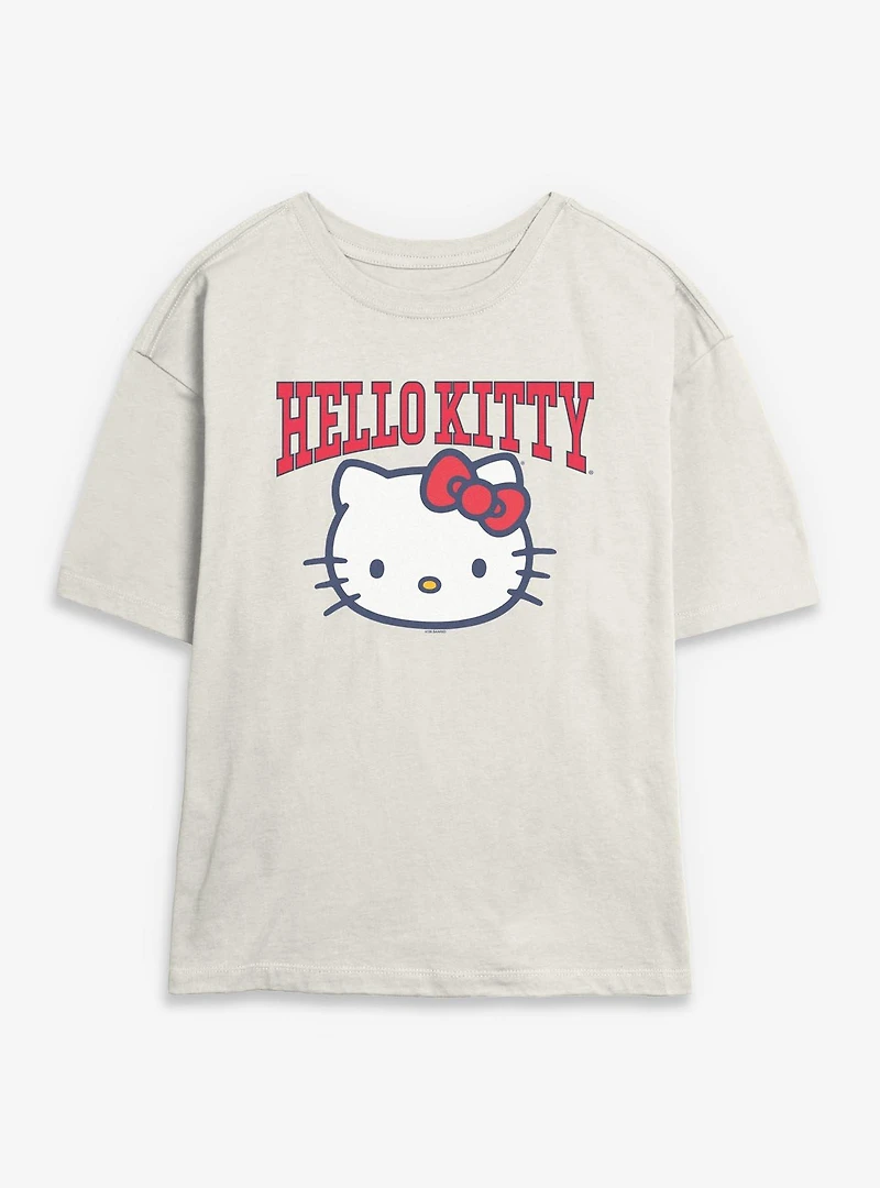 Sanrio Hello Kitty Classic Head Womens Skimmer Tee